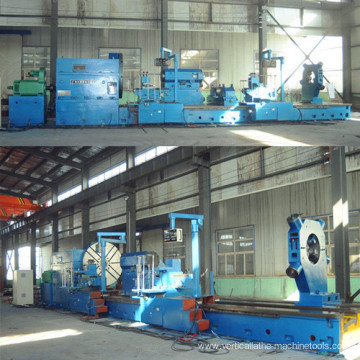 Large diameter horizontal lathe machine for metal turning